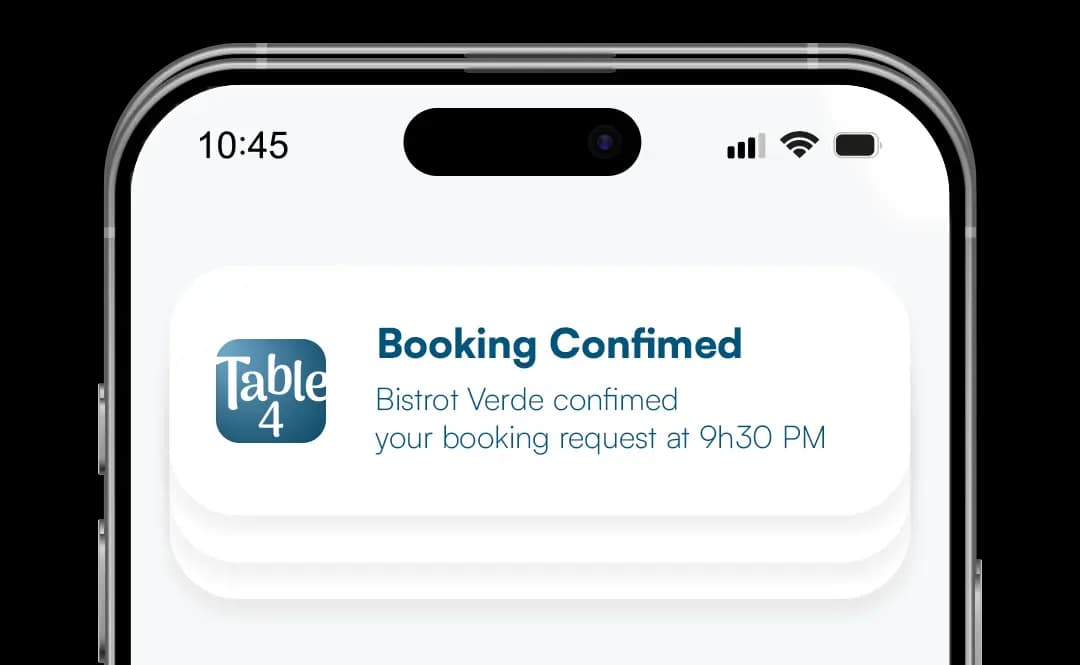 Push notifications keep you informed